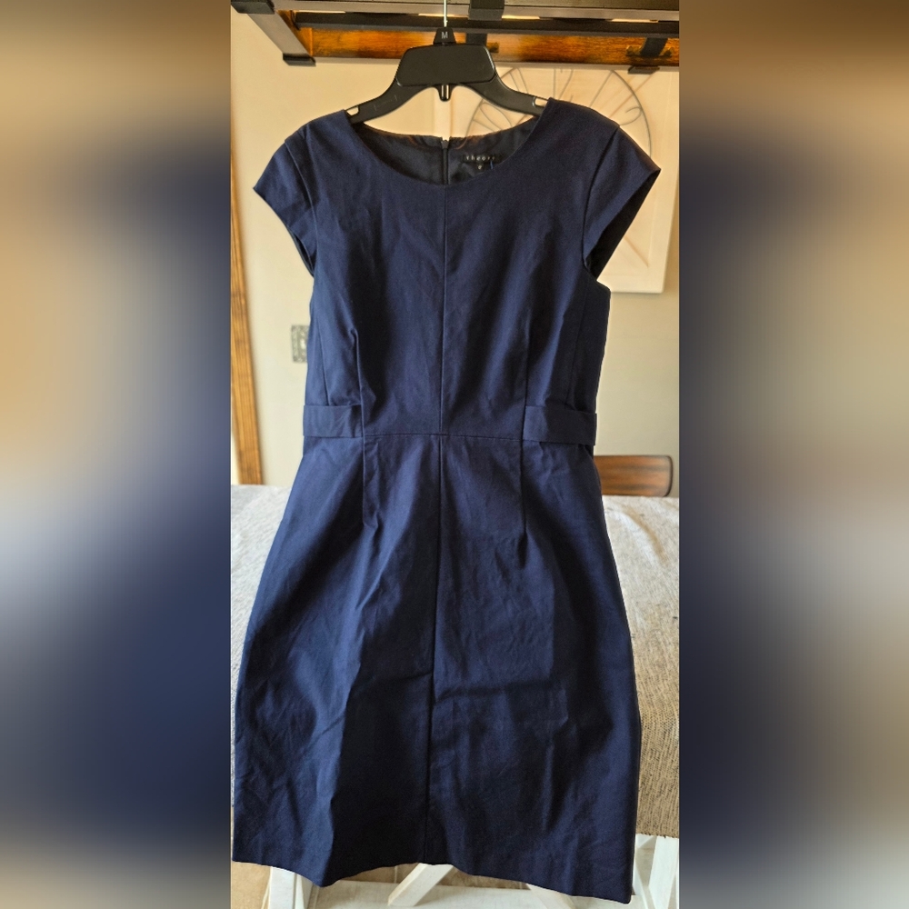Theory Navy Sheath Dress